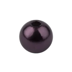 Perlmutt-Perlen, Ø1 cm, 50 Stück, aubergine