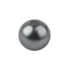 Perlmutt-Perlen, Ø1 cm, 50 Stück, silber-grau