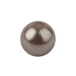 Perlmutt-Perlen, Ø1 cm, 50 Stück, taupe