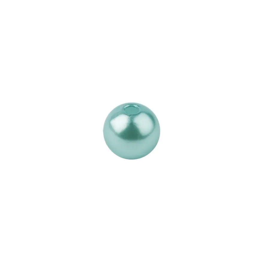 Perlmutt-Perlen, Ø 4mm, 200 Stück, türkis