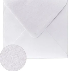 Perlmutt-Umschläge, 17x17cm, Leinen-Optik, champagner, 10 Stück