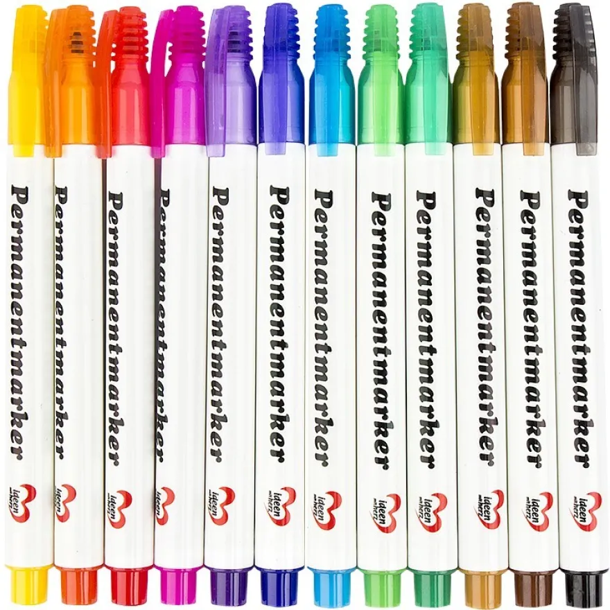 Permanent-Marker, 12 Stück