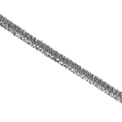 Pfeifenreiniger Metallic, 30cm lang, silber, 10 Stück