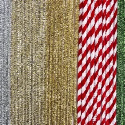 Pfeifenreiniger, Metallic, Plüsch & Glitzer, 30cm lang, 60 Stück