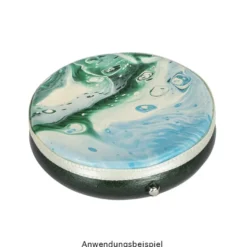 Pillendosen rund, Ø 5cm, 1,4cm hoch, silber, 2 Stück