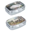 Pillendosen Schwan & Pferd, 5,6cm x 4cm x 1,6cm, 2 Designs, 2 Stück