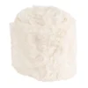 Plüschfell-Band, 8cm breit, 2m lang, creme-weiß