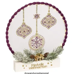 Pompon-Band, Ø 1cm, 10m, auf Rolle, aubergine