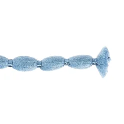 Pompon-Band, Ø 1cm, 10m, auf Rolle, jeansblau