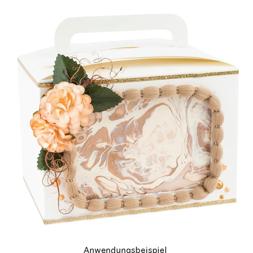 Pompon-Band, Ø 1cm, 10m, auf Rolle, taupe