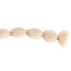 Pompon-Band, Ø 1cm, 10m, auf Rolle, taupe