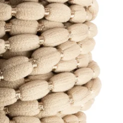 Pompon-Band, Ø 1cm, 10m, auf Rolle, taupe