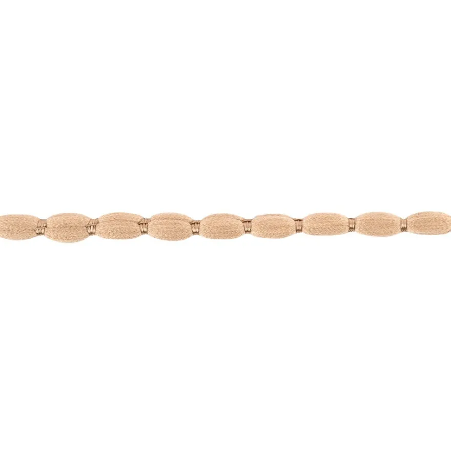 Pompon-Band, Ø 1cm, 10m, auf Rolle, taupe