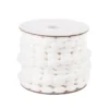 Pompon-Band, Ø 1cm, 10m, auf Rolle, weiß