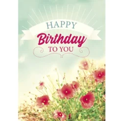 Postkarten, Geburtstag, 10,5cm x 14,8cm, 250 g/m², 24 verschiedene Designs, 24 Stück