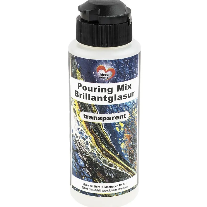 Pouring-Mix-Brillantglasur, transparent, 120ml