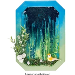 Pouring Mix, 2 in 1, Pouring Medium & Acrylfarbe, pastellgrün, 180ml