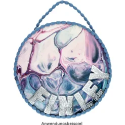 Pouring Mix, 2 in 1, Pouring Medium & Acrylfarbe, blau, 180ml