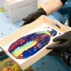 Pouring Mix, 2 in 1, Pouring Medium & Acrylfarbe, orange, 180ml