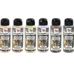 Pouring-Mix 3, 2 in 1, Pouring-Medium & Acrylfarbe, 6 Flaschen, 120ml