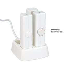 Powerbanks mit Ladestation, inkl. 4 LED-Drahtlichterketten mit Timer, 11-teilig
