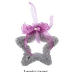 Premium-Flausch-Draht, 2m lang, Ø4cm, grau