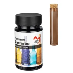 Premium-Glasfarbe, transparent, taupe, 90ml
