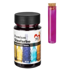Premium-Glasfarbe, transparent, beere, 90ml