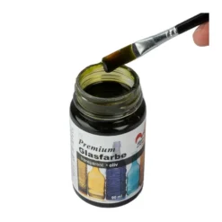 Premium-Glasfarbe, transparent, oliv, 90ml