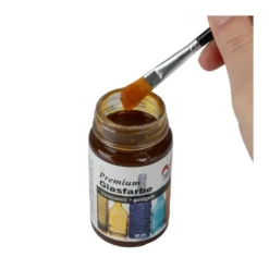 Premium-Glasfarbe, transparent, goldgelb, 90ml