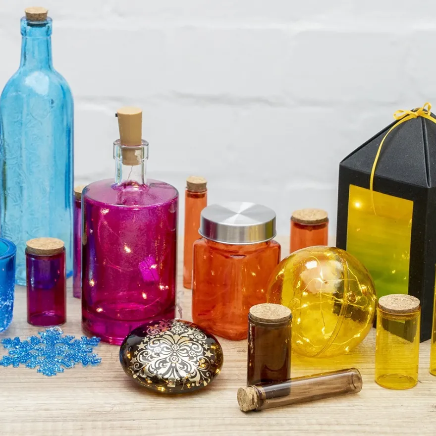 Premium-Glasfarbe, transparent, goldgelb, 90ml