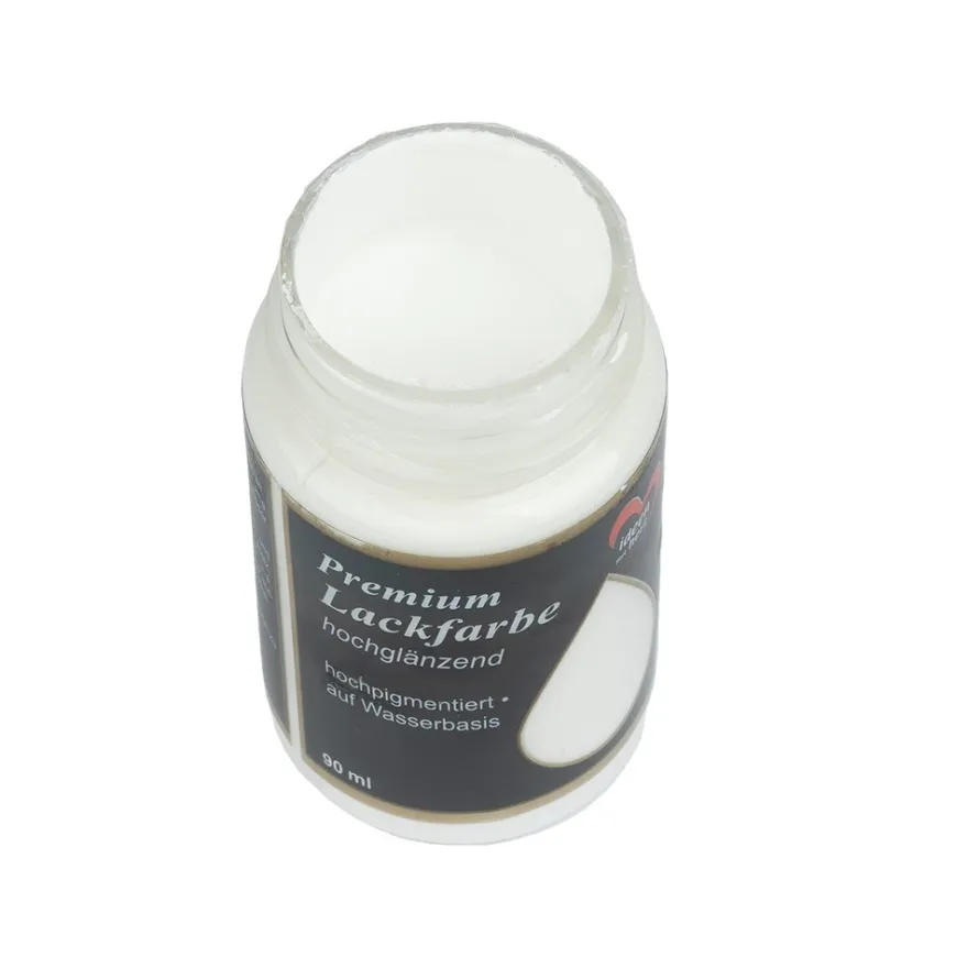 Premium-Lackfarbe, hochglänzend, weiß, 90ml