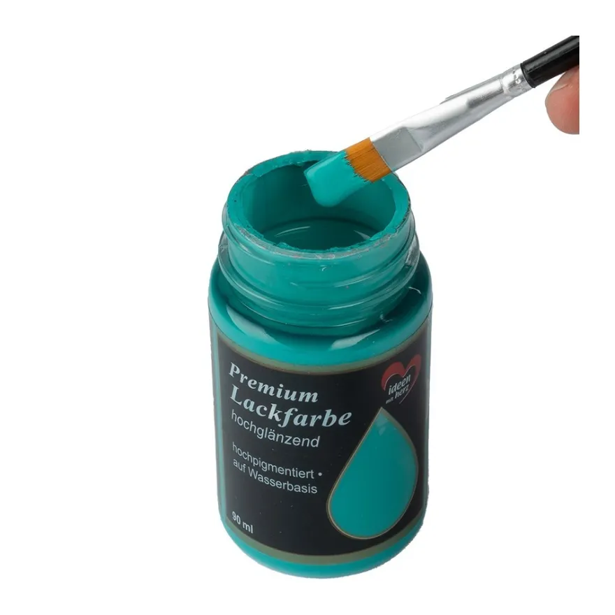 Premium-Lackfarbe, hochglänzend, türkis, 90ml