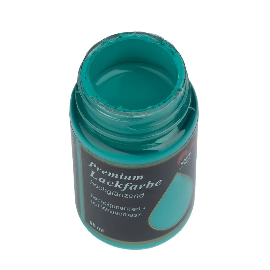 Premium-Lackfarbe, hochglänzend, türkis, 90ml