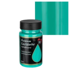 Premium-Lackfarbe, hochglänzend, türkis, 90ml