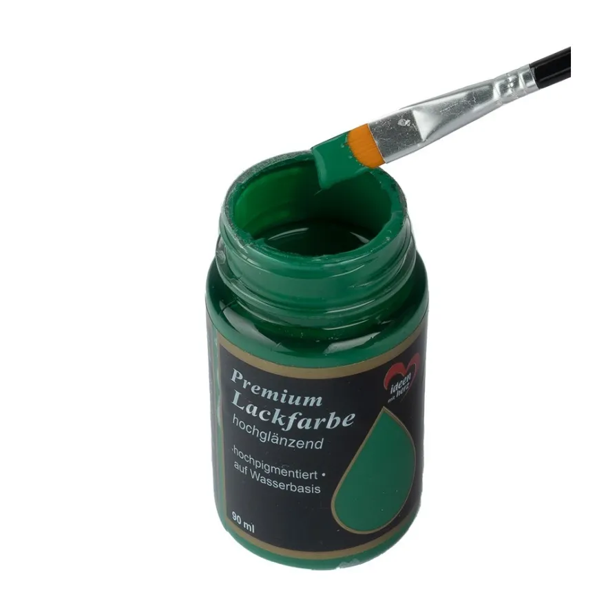 Premium-Lackfarbe, hochglänzend, grün, 90ml