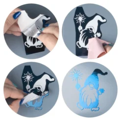 Premium-Relief-Transfers, Winterzeit, 10cm x 30cm, 5 verschiedene Metallicfarben, 10 Bogen