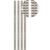 Premium-Schmuck-Bordüren Charme, 28cm, mit Glas-Kristallen, hellgold