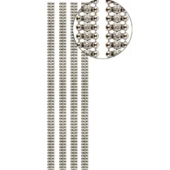 Premium-Schmuck-Bordüren Charme, 28cm, mit Glas-Kristallen, hellgold