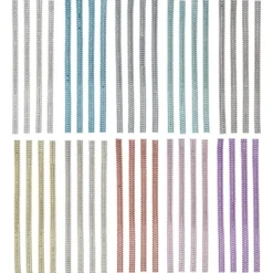 Premium Schmuck-Bordüren Charme, mit Glas-Kristallen, 10 Bogen