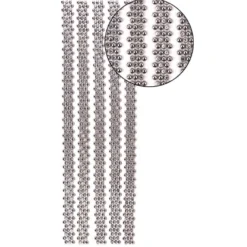 Premium-Schmuck-Bordüren "Royal", selbstklebend, 29cm, mit Glas-Kristallen, anthrazit