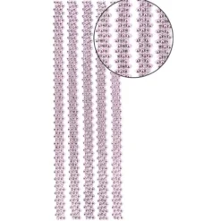 Premium-Schmuck-Bordüren "Royal", selbstklebend, 29cm, mit Glas-Kristallen, rosa