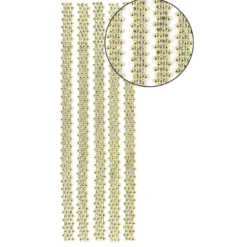 Premium-Schmuck-Bordüren "Royal", selbstklebend, 29cm, mit Glas-Kristallen, gelbgrün