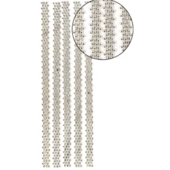 Premium-Schmuck-Bordüren "Royal", selbstklebend, 29cm, mit Glas-Kristallen, hellgold