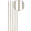 Premium-Schmuck-Bordüren "Strass-Trio", selbstklebend. 29cm, mit Glas-Kristallen, hellgold