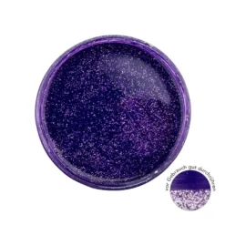 Premium-Tauchfarbe, Farbglas-Glitzer-Effekt, violett mit Silber-Glitzer, 250ml