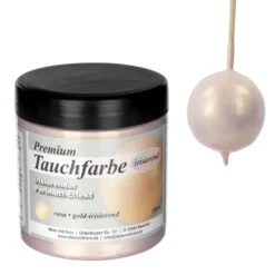 Premium-Tauchfarbe, irisierender Perlmutt-Effekt, rosa & gold-irisierend, 250ml