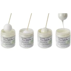 Premium-Tauchfarbe, irisierender Perlmutt-Effekt, creme & mint-irisierend, 250ml