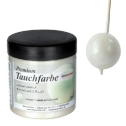 Premium-Tauchfarbe, irisierender Perlmutt-Effekt, creme & mint-irisierend, 250ml