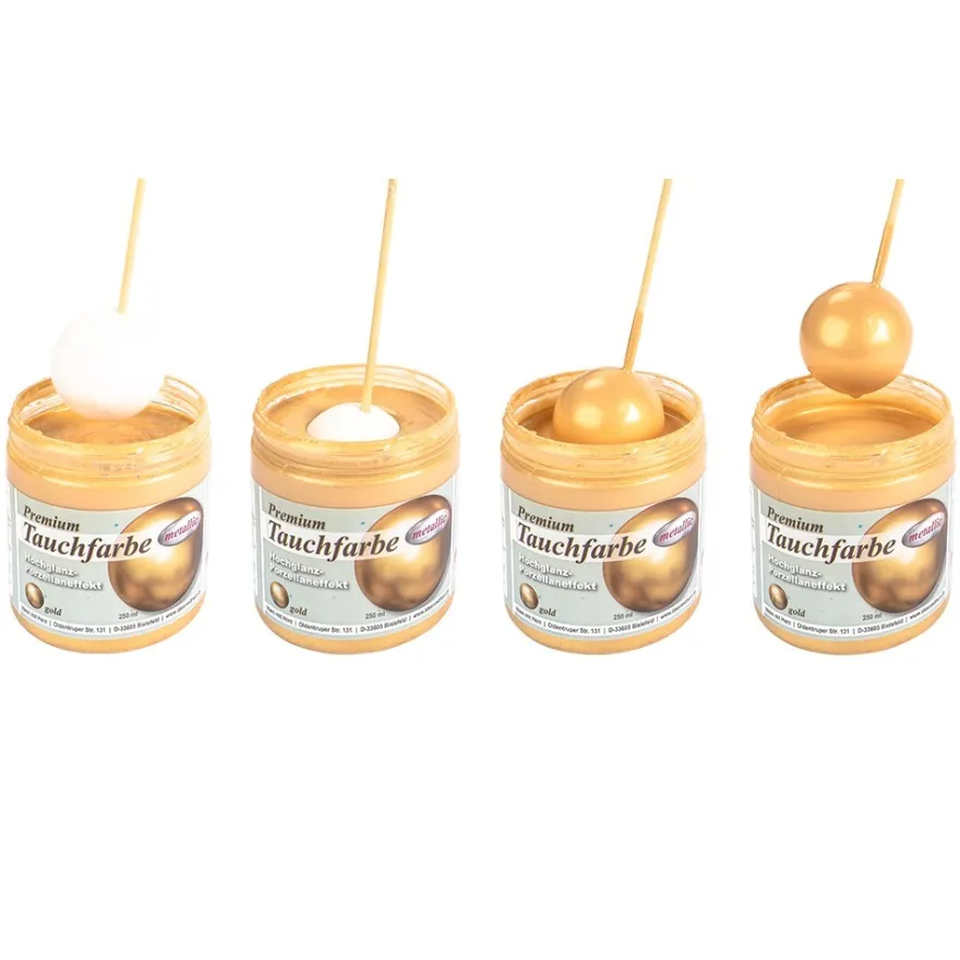 Premium-Tauchfarbe, metallic, gold, 250ml